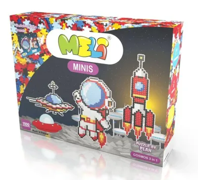 Produktbild von Meli Minis Cosmos 1000 Teile – Konstruktionsspielzeug für kleine Astronauten