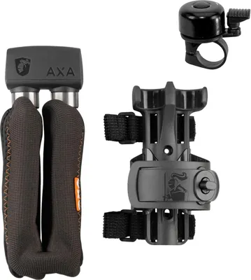 Produktbild von Axa Faltschloss Foldable Lock 1000 Länge 105 cm Level 11 inkl. Fahrradklingel