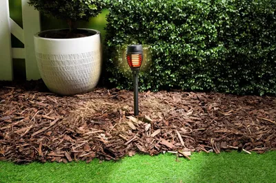 Image de Lampe Solaire À Led Avec Effet Flamme 47,5 Cm