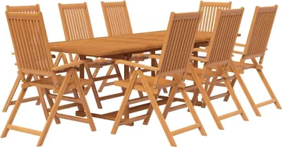 Immagine prodotto di vidaXL Set da pranzo da giardino 9 pezzi in legno massiccio di acacia