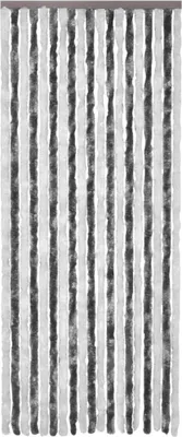Produktbild von Insektenschutz-Vorhang Grau und Weiß 90x200 cm Chenille