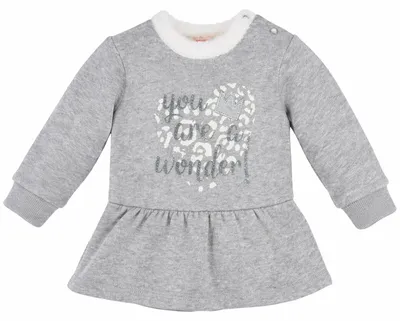 Produktbild von BONDI Baby Mädchen Sweatshirt "You are a Wonder" 86630 | Grey Melange Größe: 68