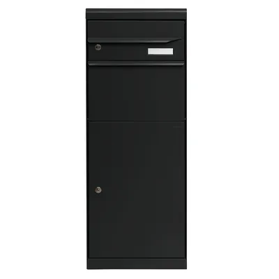 Produktbild von MEFA Paketbriefkasten Maple 661 schwarz grau Postkasten mit Schloss Briefbox
