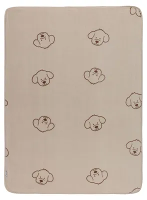 Zdjęcie produktu dla Kocyk dziecięcy 100 x 75 cm z motywem farmy, beżowy