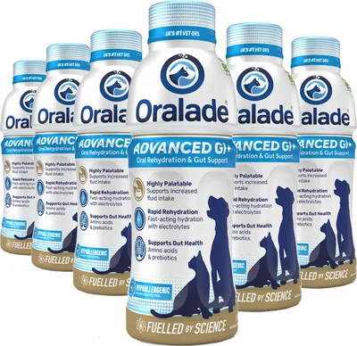 Produktbild von 6x500 ml Oralade Advanced GI+ für Hunde & Katzen