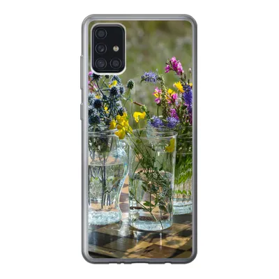 Produktbild von MuchoWow® Handyhülle Schutzhülle Hülle für Samsung Galaxy A52 5G Vase - Blumen - Farben Silikon Softcase Handy Hülle - Umschlag