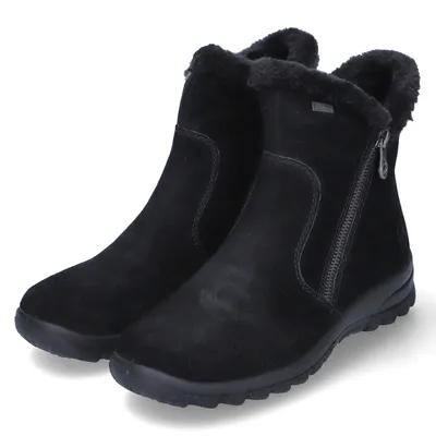 Produktbild von RIEKER Damen Kurzstiefel schwarz Rauleder - Größe: 41