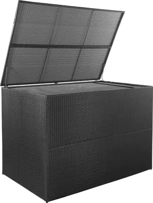 Immagine prodotto di Baule da Giardino Nero 150x100x100 cm in Polyrattan