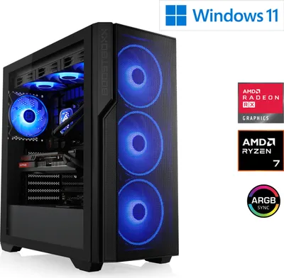 Produktbild von CSL-Computer Gaming PC M12300H AMD Ryzen 7 9800X3D 5.2 GHz 32 GB RAM 2 TB SSD AMD Radeon™ RX 9070 XT 16 GB GDDR6