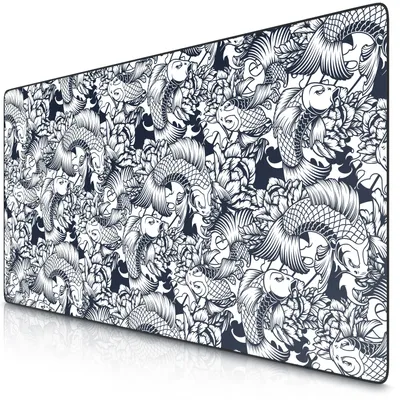 Image de Titanwolf XXXL Tapis de souris surdimensionné 1200x600mm, XXXL grand format, sous-main, dos caoutchouté, antidérapant et lavable, précision et vitesse, Kois