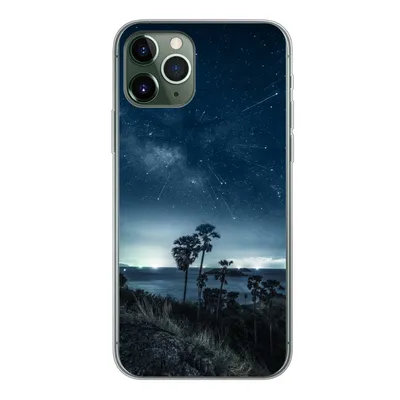 Produktbild von MuchoWow® Handyhülle Schutzhülle Hülle für iPhone 11 Pro Sternenhimmel - Meer - Tropisch - Jungen - Mädchen - Kinder Silikon Softcase Handy Hülle - Handy