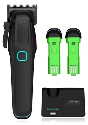 Zdjęcie produktu dla Supreme – Clipper Recharge Stc779 – maszynka do strzyżenia włosów 8000 obr./min, 2 akumulatory, USB-C, czarna