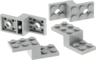 Zdjęcie produktu dla 4x Lego płytka kątowa 5x2x1 1/3 nowy-jasnoszary klocek kątowy 6028811 11215