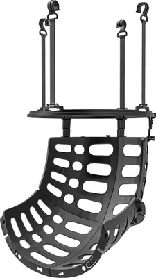 Produktbild von Basketball-Rebounder, 360° drehbar Basketball-Rücklaufaufsatz, Basketball-Rückholsystem für Basketball-Schießübungen, mit Rückprallrampe, Indoor-Outdoor, Schwarz
