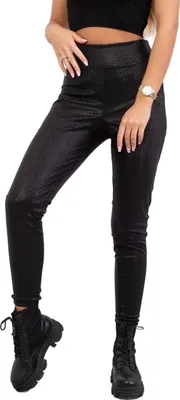 Produktbild von Schwarze Hose mit Animalprint, 3er-Pack, Gesäßtaschen, Taillenweite 33-35 cm, Länge 95-97 cm