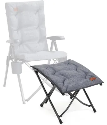Obrázek produktu pro Skládací taburet, podnožka, polstrovaná, výška 47 cm, šedá barva