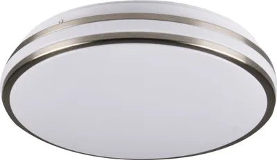 Obrázok produktu pre Kruhový LED stropný svietidlo ORBIT, niklovo-biele, 15 W, neutrálna biela, 1600 lm, plast, rozmery: 7 x 28 x 28 cm, IP20, Polux