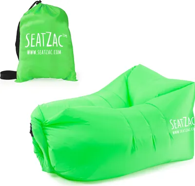 Produktbild von SeatZac™ 64704A - Luftsofa grün, Chillbag aus strapazierfähigem Fallschirmstoff