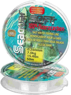 Image de Colmic Seaguar Soft Flurocarbon 50 M Transparent 0.330 mm Transparent 0.330 mm