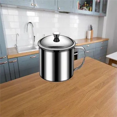 Image de Gobelet en acier inoxydable 304 avec couvercle, gobelet et théière pour étudiants, tasse à thé de bureau, 316L, 410 ml