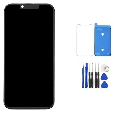 Produktbild von Für iPhone 16E LCD Display Touchscreen Schutzglas Schwarz