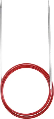 Image de Aiguille à tricoter circulaire RED LACE acier inoxydable 3.25 mm 120 cm