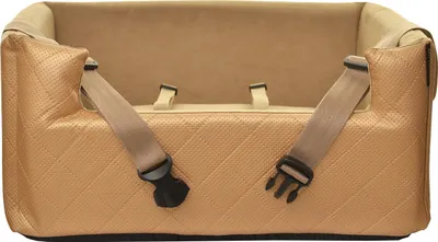 Produktbild von Hundesitz Autositze Autokörbchen Hundeautositz Autositz für Hunde Kunstleder Lux GOLD Metallic M