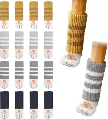 Obrázok produktu pre Protisklzové návleky na nožičky stoličiek, elastické, 16 kusov, vhodné na nábytok
