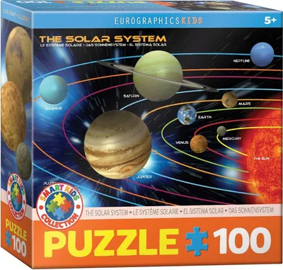 Immagine prodotto di Eurographics Puzzle Das Sonnensystem, Kinderpuzzle, 100 Teile, 48 x 33 cm, 6100-1009