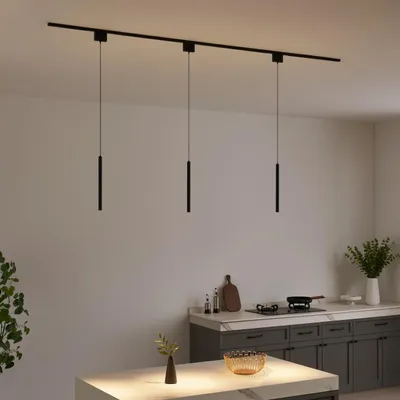 Produktbild von KOSILUM - Deckenleuchte, Aluminium - Schwarz - Lyne