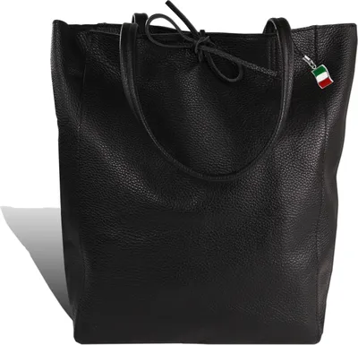 Produktbild von Florence Tasche schwarz Leder Shopper D2OTM107S