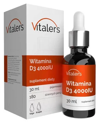 Productafbeelding van Vitaler's Vitamine D3 4000 IE druppels met lijnzaadolie, 30 ml