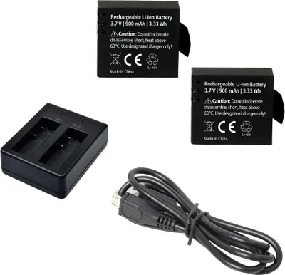 Produktbild von ROLLEI externes Ladegerät mit 2 Akkus f. AC 510/525