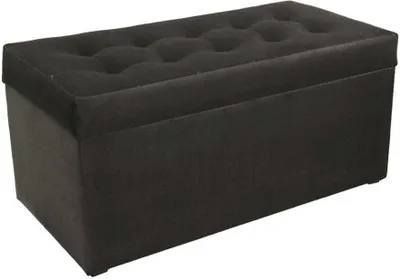 Obrázok produktu pre mg dizajnová čalúnená stolička, 45x90 cm, farba sivá - mäkký sedák, skladacia s úložným priestorom (105 l) vydrží zaťaženie do 100 kg