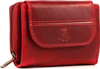 Produktbild von MATADOR MURCIA Damen Portemonnaie Leder Frauen Geldbörse Rot