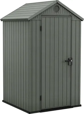 Immagine prodotto di Casetta da giardino in plastica con tetto a due falde Keter Darwin 4x4 - 205 x 116,7 x 125,8 cm - verde