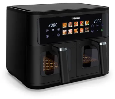 Produktbild von Tristar FR-9075, Heißluftfritteuse, 9 l, 60 °C, 200 °C, 60 min, Doppel