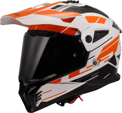Produktbild von Enduro Helm LS2 MX702 PIONEER II Namib Glänzend Weiß Orange größe XS