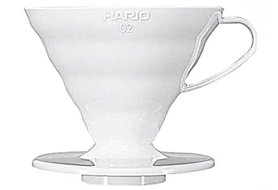 Produktbild von HARIO Kaffeefilter Gr.02 V60 Porzellan weiß mit Maßlöffel