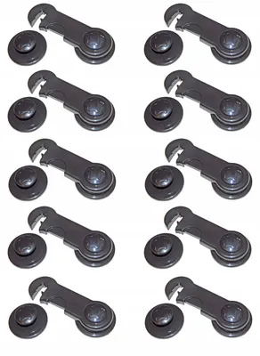Produktbild von Remikon Kindersicherung für Möbel, Schubladen, Schwarz, 10er-Set