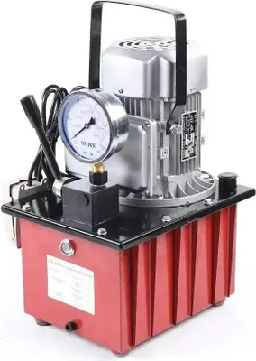 Immagine prodotto di Pompa idraulica elettrica - Serbatoio da 7 l - 750 W - 220 V - 700 bar - Valvola manuale