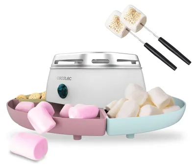 Obrázok produktu pre Cecotec Stroj na ohrev marshmallow Marshmallow Maker Fun&Sugar Marshmallow. Výkon 270 W, 2 kovové vidličky