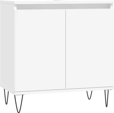 Produktbild von vidaXL Badezimmerschrank Weiß 58x33x60 cm Holzwerkstoff