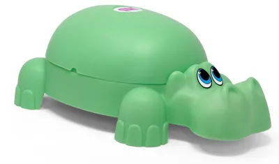 Produktbild von OKBaby Hippo lustiger Töpfchen mit Deckel, grün