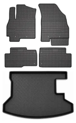 Produktbild von Gummimatten + Kofferraumwanne für Chery Tiggo 4 2025- – Schwarz, passgenau – Wielganizator SolidPRO