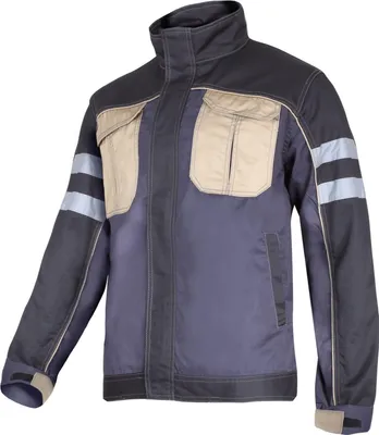 Produktbild von Grau-Schwarz-Beige Sweatshirt Mit Reflektierenden Streifen, "L", Ce, Lahti