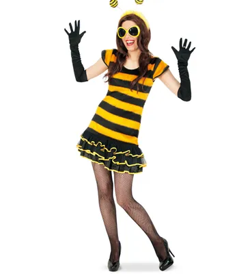 Produktbild von Damen Bienen Kostüm Kleid Gr. 38 Karneval Fasching Halloween
