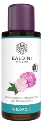 Produktbild von Wildrosen-Hautöl 50ml, mild duftend und natürlich pflegendes Massageöl