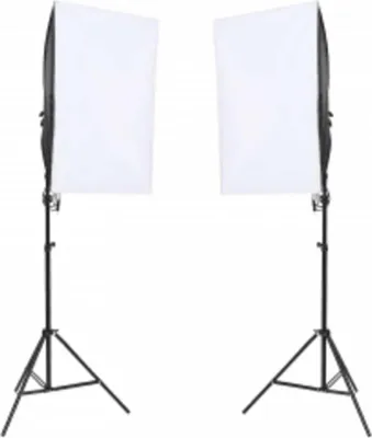 Produktbild von vidaXL Fotostudio-Set mit Beleuchtung, Hintergrund und Reflektor