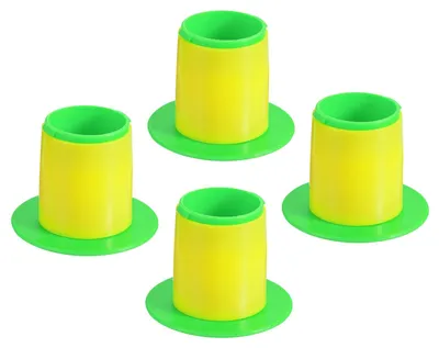 Stretchfolien-Spender, 4 Stück, gelb, für Möbelverpackung